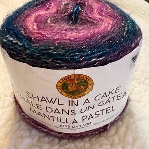 Lion Brand Shawl in a Cake -Lotus Blossom